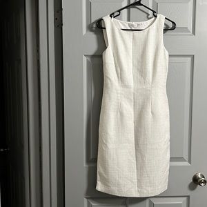 Calvin Klein white zip dress
